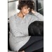 Pigiama donna jadea home 5114 in caldo cotone. GRIGIO